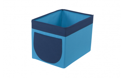 Textilní box do regálu tyrkysovo modrý