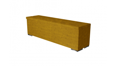 Čalouněný taburet CORONA prošívaný 160 cm, MATERASSO