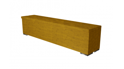 Čalouněný taburet CORONA prošívaný 200 cm, MATERASSO