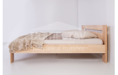 Manželská postel ELEGANT Inga 180 cm, buk cink