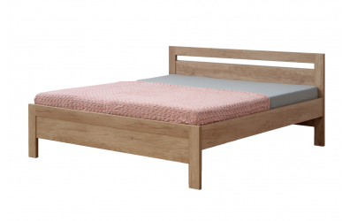 Manželská postel KARLO Klasik, 140x200, dub cink