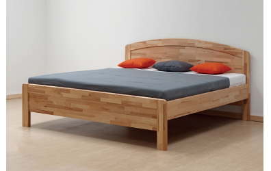 Manželská postel KARLO Art, 160x200, buk jádrový