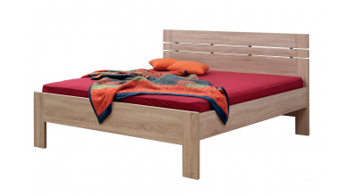 Manželská postel ELLA Lux, 140x200, buk jádrový