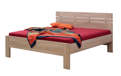 Manželská postel ELLA Lux, 160x200, dub cink
