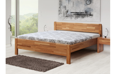 Manželská postel SOFI, 140x200, dub cink