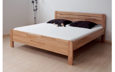 Manželská postel SOFI Lux, 140x200, buk jádrový