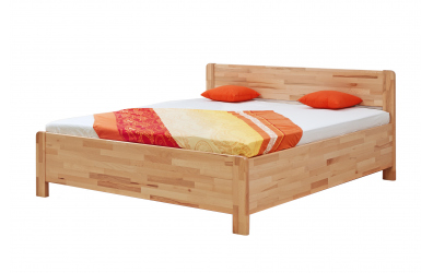 Manželská postel SOFI Plus, 140x200, buk jádrový