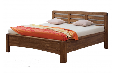 Manželská postel VIOLA, 140x200, buk jádrový
