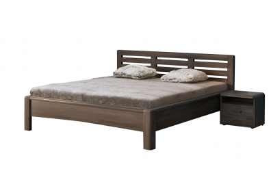 Manželská postel VIOLA, 200x200, buk jádrový