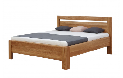 Manželská postel ADRIANA Klasik, 140x200, dub