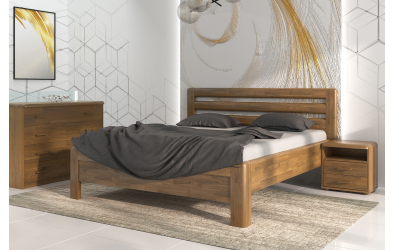 Manželská postel ADRIANA Lux, 140x200, dub