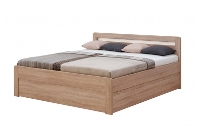 Manželská postel MARIKA Klasik, 160x200, dub cink