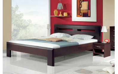 Manželská postel TIMEA 160x200, buk, FMP Lignum