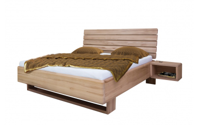 Manželská postel LAURA 140x200, buk, FMP Lignum