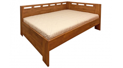 Manželská postel VALENCIA LIFT se zábranou, levá, 140, buk cink