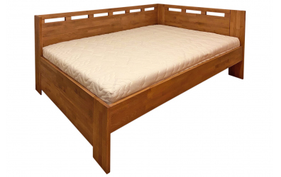 Manželská postel VALENCIA LIFT se zábranou, levá, 140, buk cink