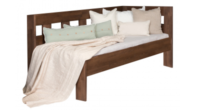 Manželská postel MERIDA LIFT se zábranou, levá, 140 cm, buk cink