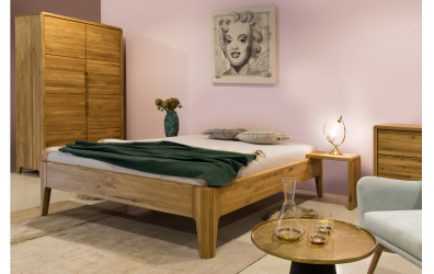 Manželská postel Fantazie bez čela, 180 cm, dub nature