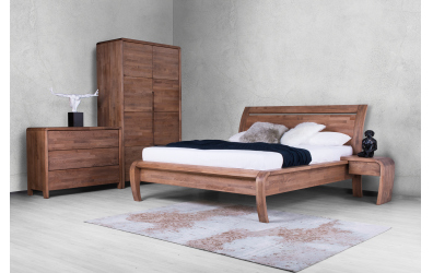 Manželská postel GRÁCIE, 180 cm, buk cink