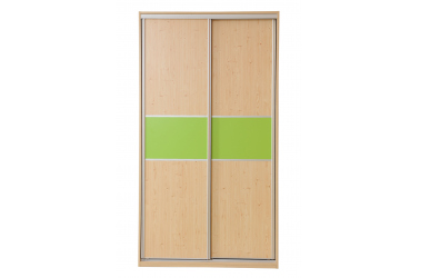 Skříň s posuvnými dveřmi, 120 cm, lamino, dveře smrk