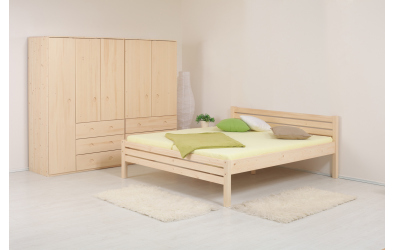 Manželská postel KARLA Senior, 180 cm, smrk