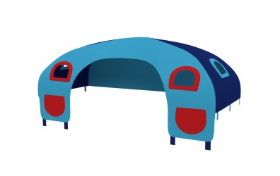Domeček stan pro zábranu C - tyrkysovo modrý