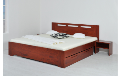 Manželská postel VALENCIA 180 cm buk cink