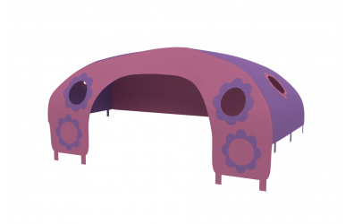 Domeček stan pro zábranu C - růžovo fialový