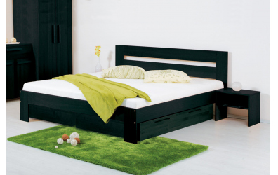 Manželská postel METAXA 180 cm, buk cink