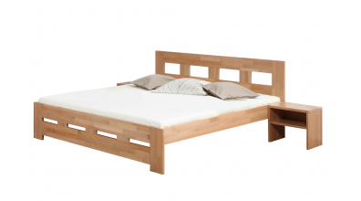 Manželská postel MERIDA 160 cm buk cink