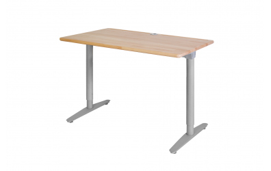 Psací stůl s kovovou podnoží 110 cm buk cink
