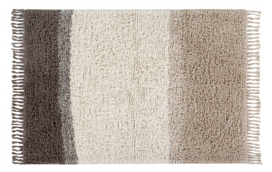 Vlněný koberec LORENA CANALS pruhy, hnědý, XL