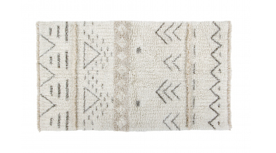 Vlněný koberec LORENA CANALS aztécké vzory, krémový, S