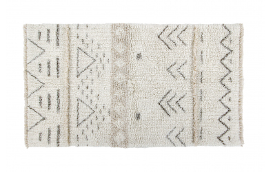 Vlněný koberec LORENA CANALS aztécké vzory, krémový, S