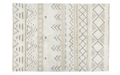Vlněný koberec LORENA CANALS aztécké vzory, krémový, M