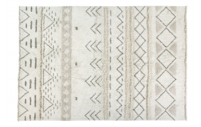 Vlněný koberec LORENA CANALS aztécké vzory, krémový, L