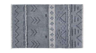 Vlněný koberec LORENA CANALS aztécké vzory, modrý, S