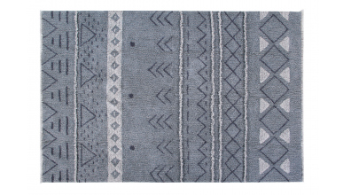 Vlněný koberec LORENA CANALS aztécké vzory, modrý, M