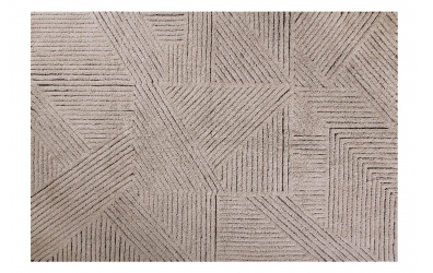 Vlněný koberec LORENA CANALS jemné proužky obdélník, hnědý, L