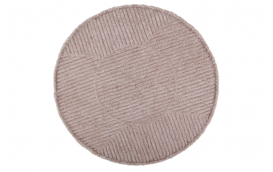 Vlněný koberec LORENA CANALS jemné proužky kruh, světle růžová