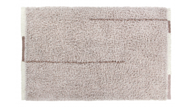 Vlněný koberec LORENA CANALS hnědý proužek, XL